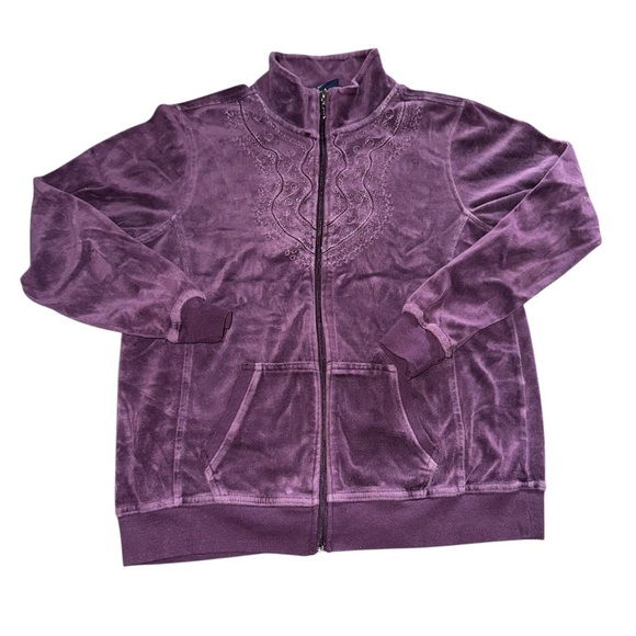 Detailed Embroidered Zip-Up Jacket - Picture 1 of 4